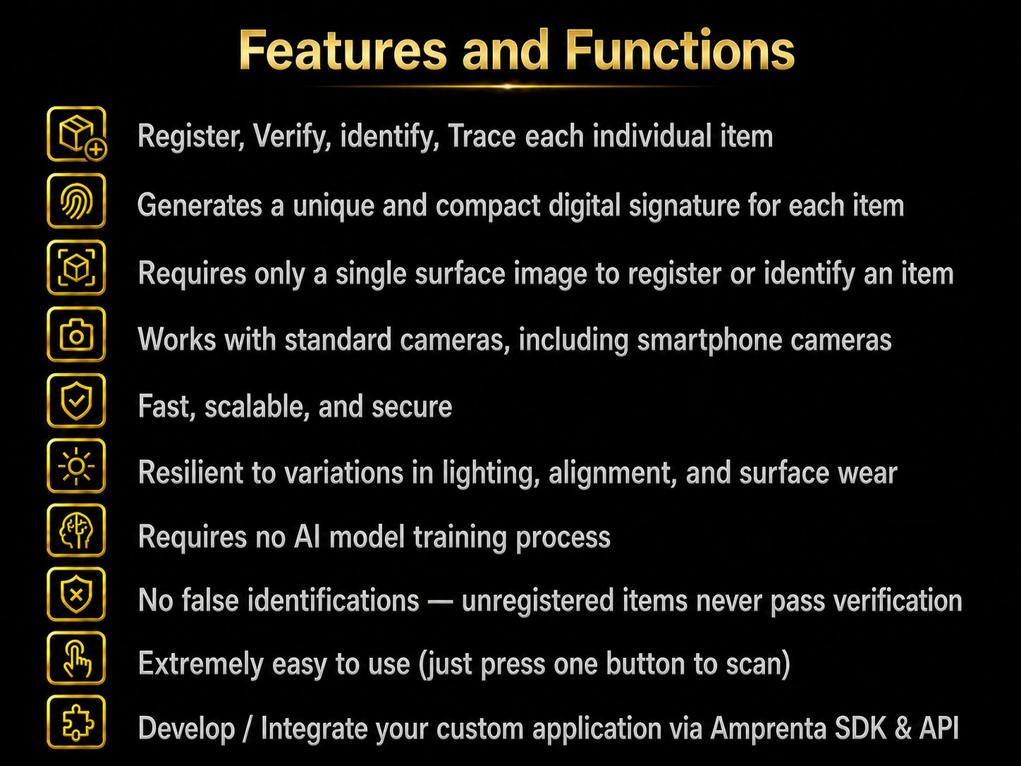 Features and Functions